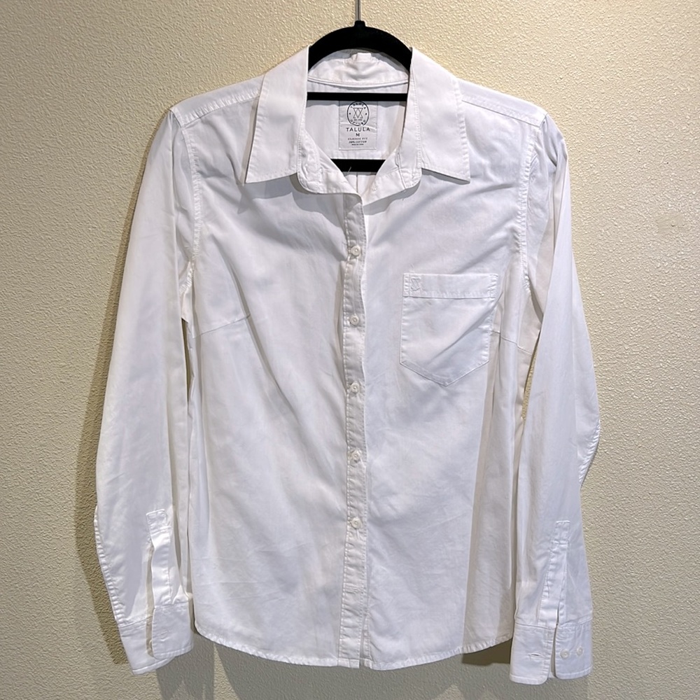 Talula from Aritzia. White, button down shirt. Size medium.